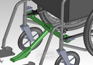 Folding Wheelchair FreeWheel Kit