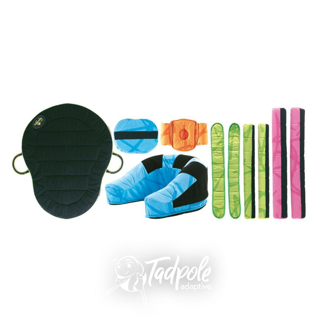 Picture showing the components of the Leckey Squiggles Early Activity System.