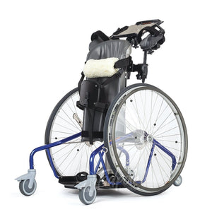 Rifton Mobile Stander, in blue, white background.