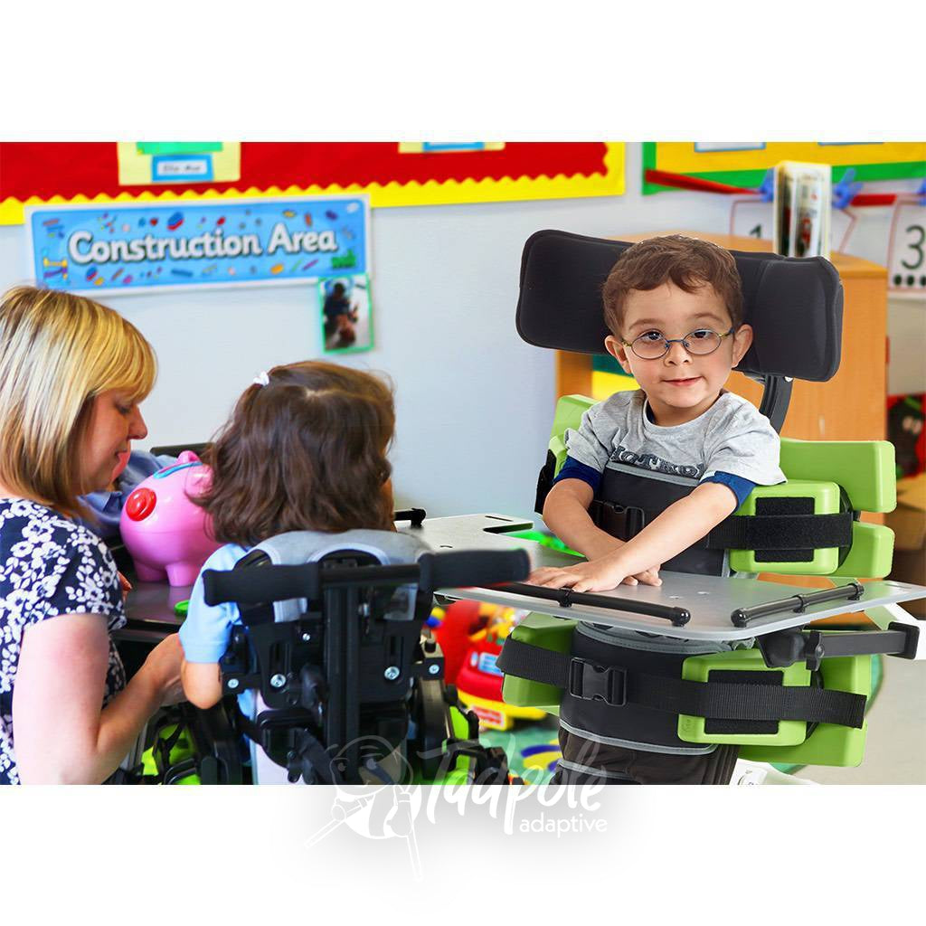 Jenx Multistander Kiddo with friends in his classroom and teacher