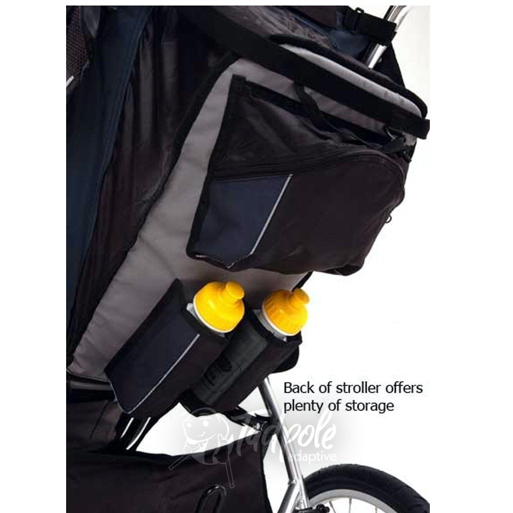 Axiom Improv Indoor/Outdoor Mobility Jogger has plenty of storage, including water bottle holders.