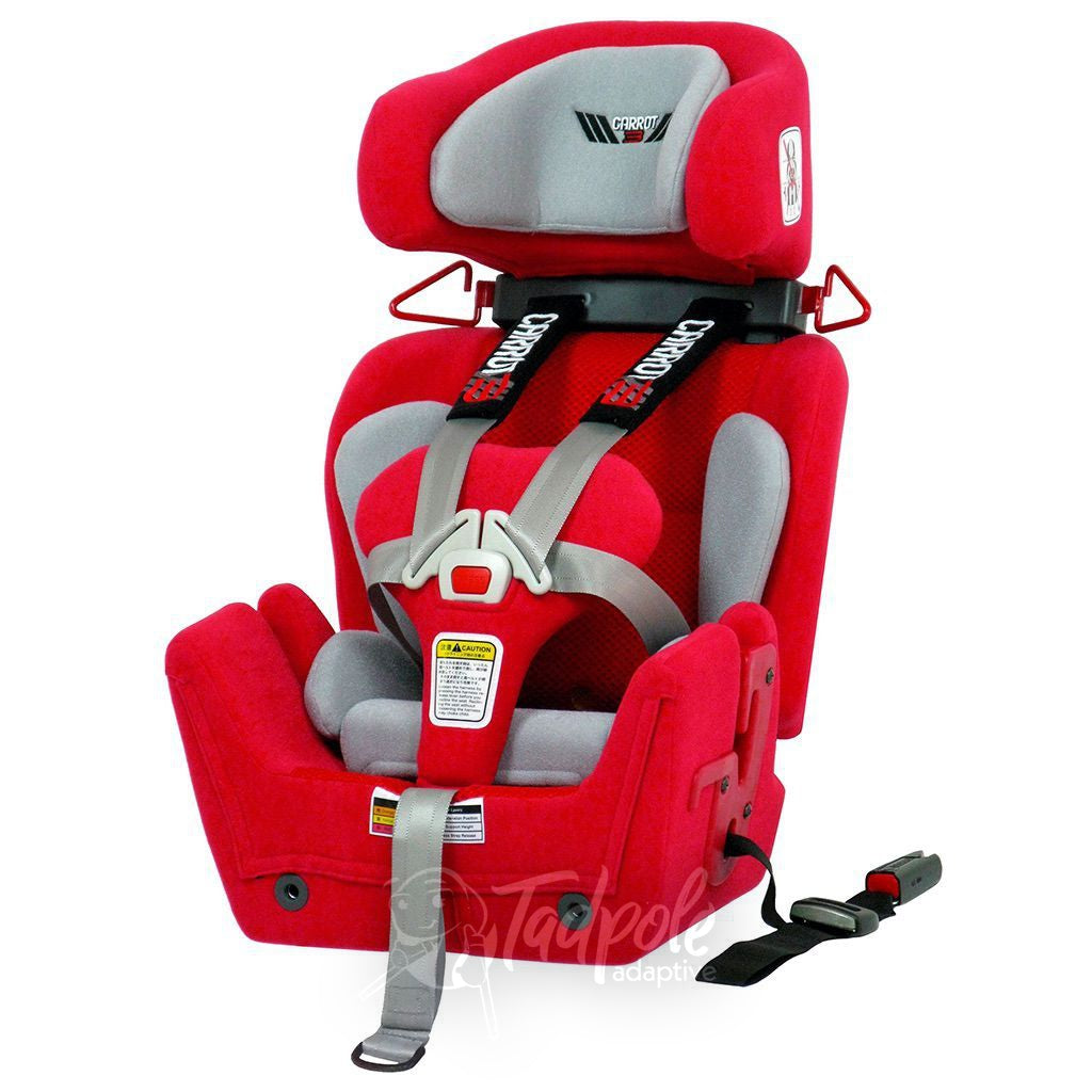 Car harness for special needs, installation on an individual seat. 