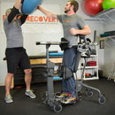  EasyStand Evolv Large. Young man, standing and boxing with trainer
