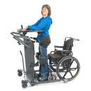 EasyStand StrapStand, Lady standing up from wheelchair