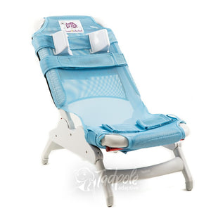 Inspired by Drive Otter Bath Chair in Blue with Head Supports.