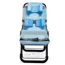 Inspired by Drive Ultima™ Bath Chair in blue, with positioning accessories.