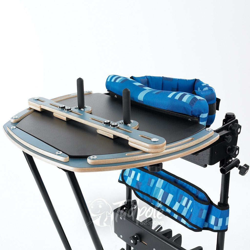Support tray for upper extremity support on the Leckey Freestander.